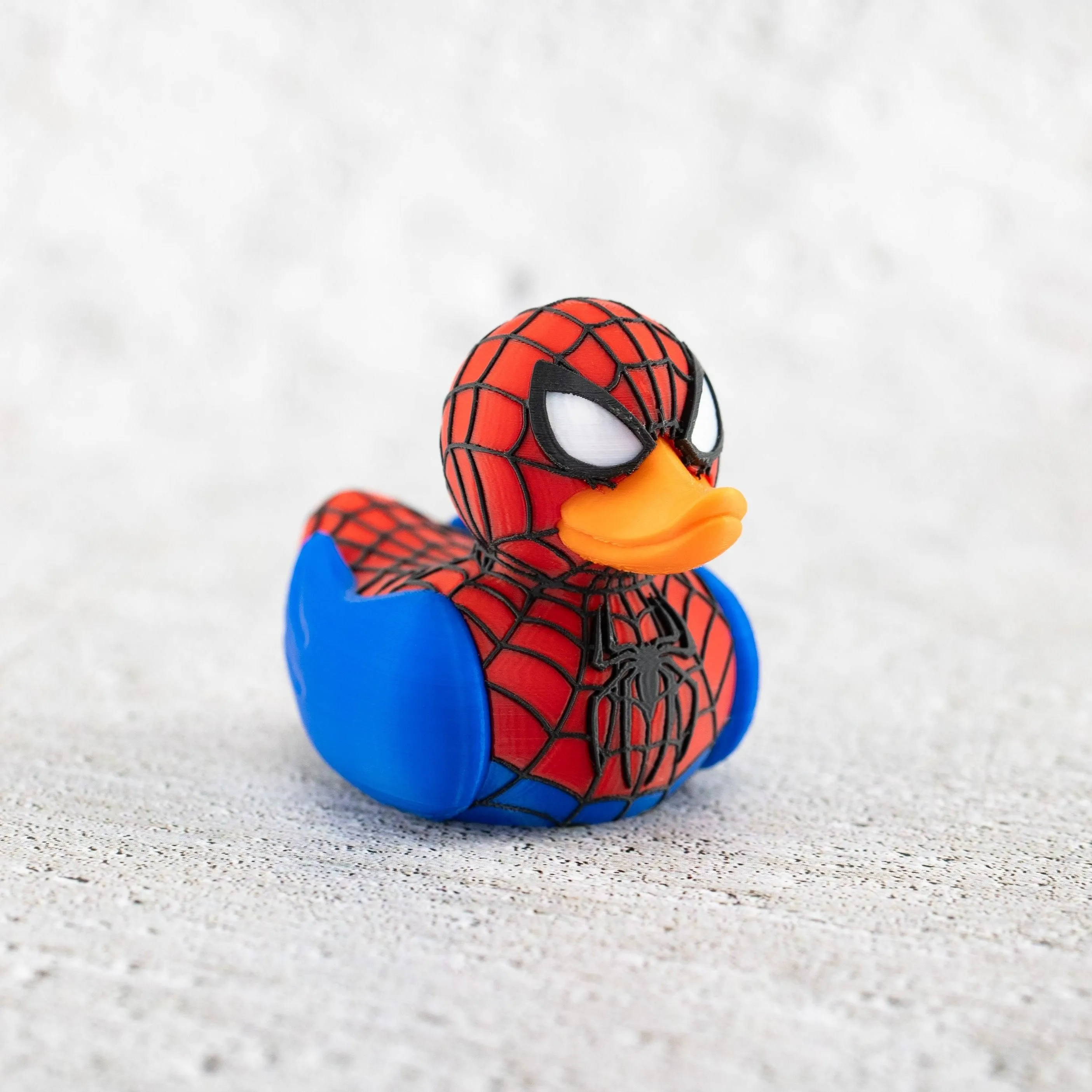 Superhero Ducky - Spider-Duck Handcrafted Parody Fanart Duckie