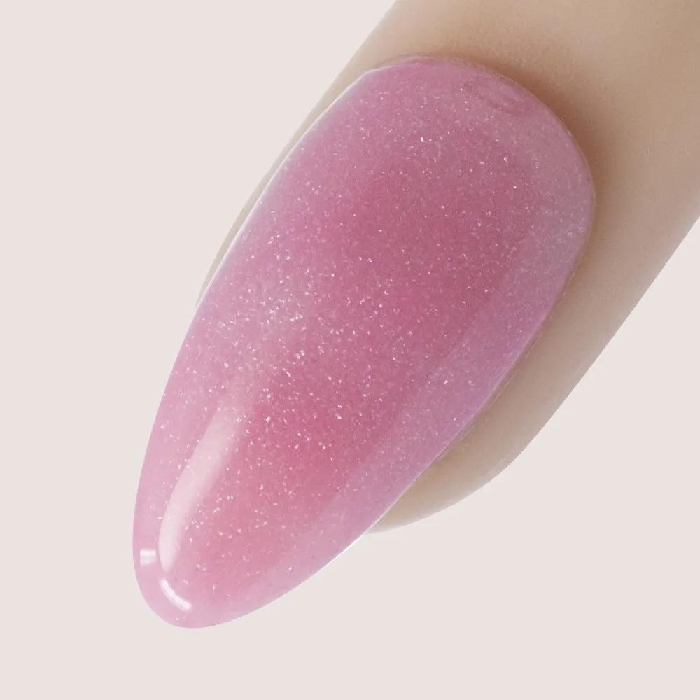 15g, Sugar Pie Blitz, Bubblegum Pink with Fine Silver Glitter