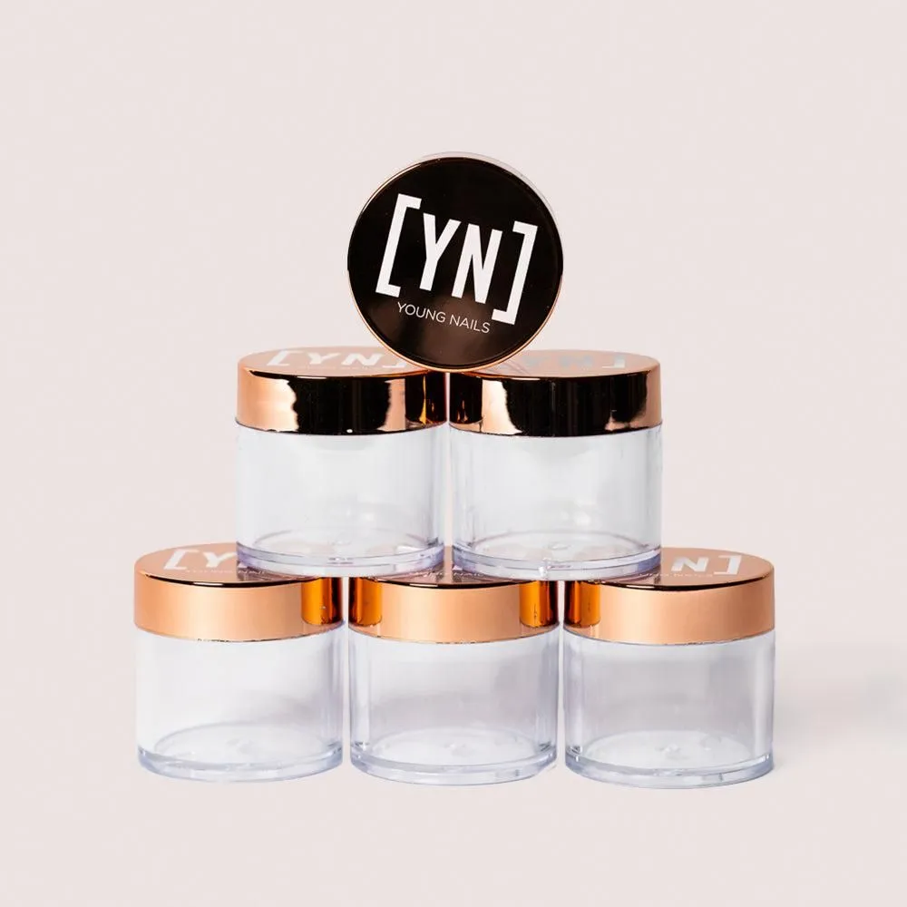 6 PC Rose Gold Mixing Jars, 1 oz