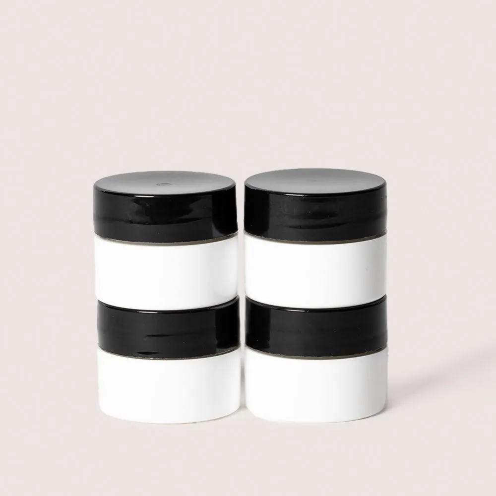 1/4 oz Mixing Jars, White (4pk)