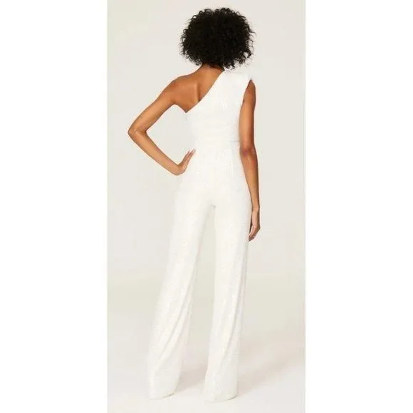 nookie white sequin dress Nookie Lovers Nothings Sequin Gown in Metallic Silver