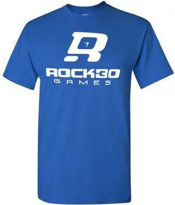 Rock 30 T-Shirt Small - Royal Blue