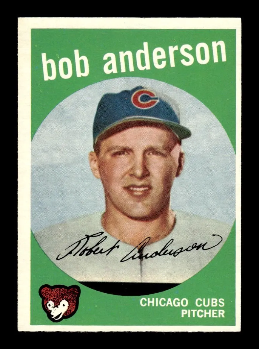1959 Topps #447 Bob Anderson Chicago Cubs EXMT HOF10009439