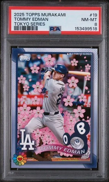 2025 Topps Murakami #19 Tommy Edman Tokyo Series PSA 8 NM-MT