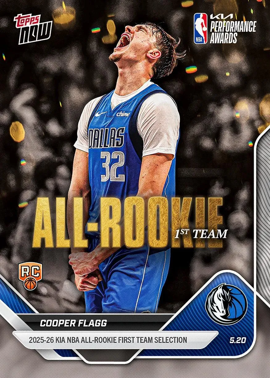 2025-26 Topps NOW NBA Cooper Flagg - All-Rookie 1st Team #AR01