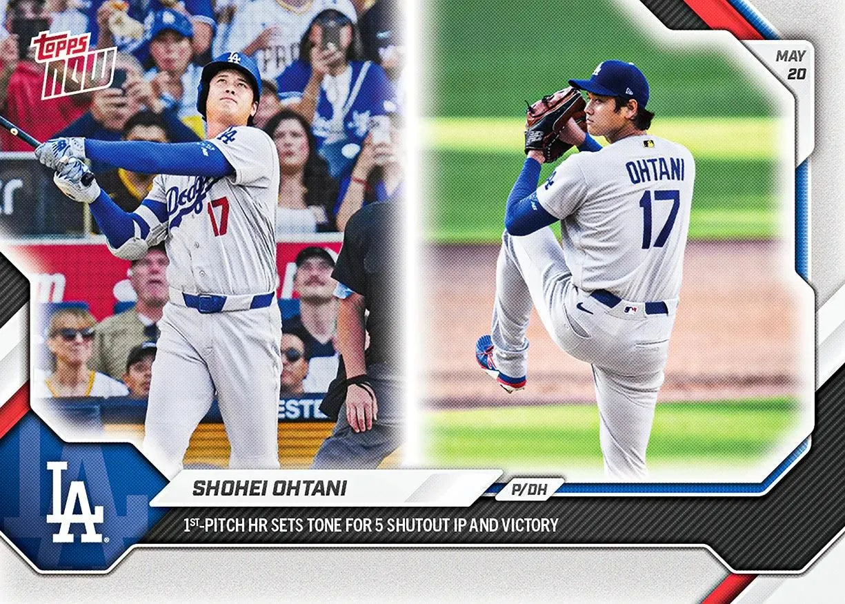 2026 Topps NOW MLB Shohei Ohtani - 1st-Pitch HR & 5 Shutout IP #226