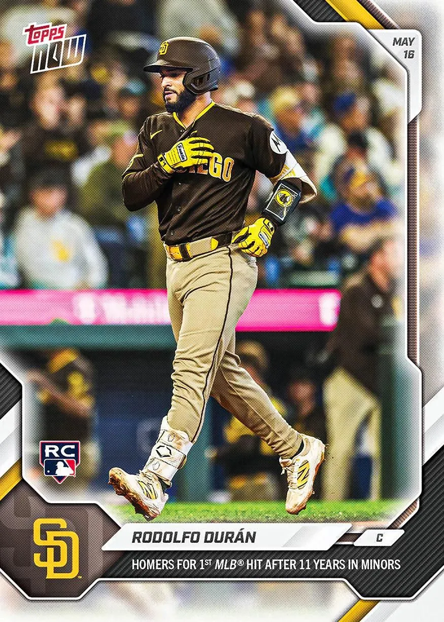 2026 Topps NOW MLB Rodolfo Durán - 1st MLB Hit HR After 11 Years in Minors #211