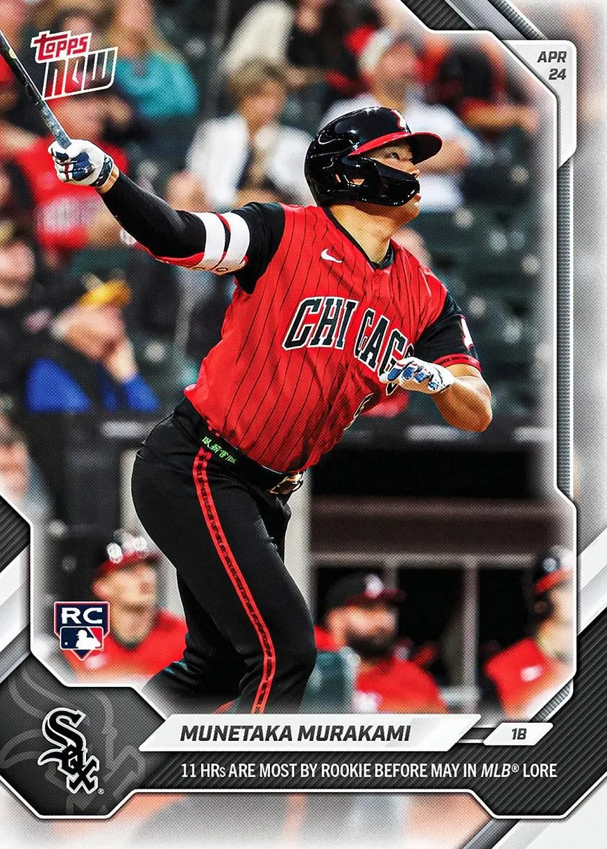 2026 Topps NOW MLB Munetaka Murakami - 11 HRs Most by Rookie Before May in MLB History #120