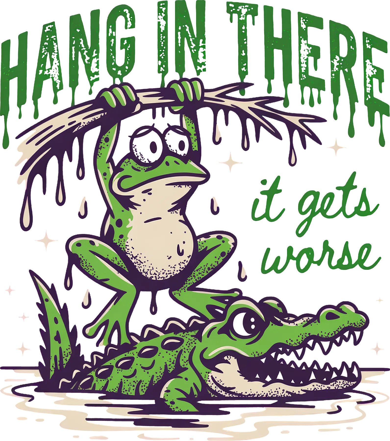 DTF Transfer – Hang in There Multi Sizes (AN-FR001)