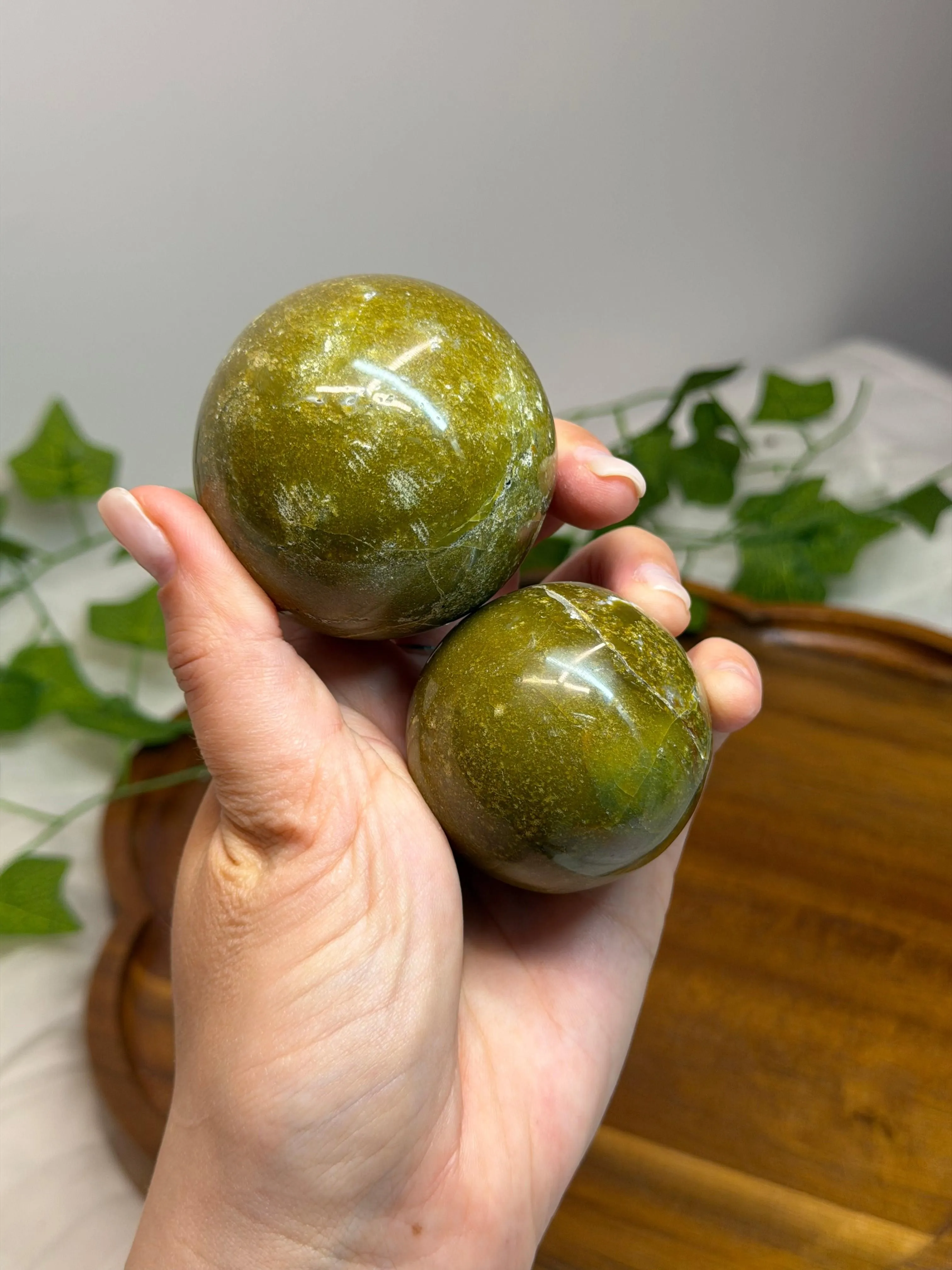 Green Opal Spheres