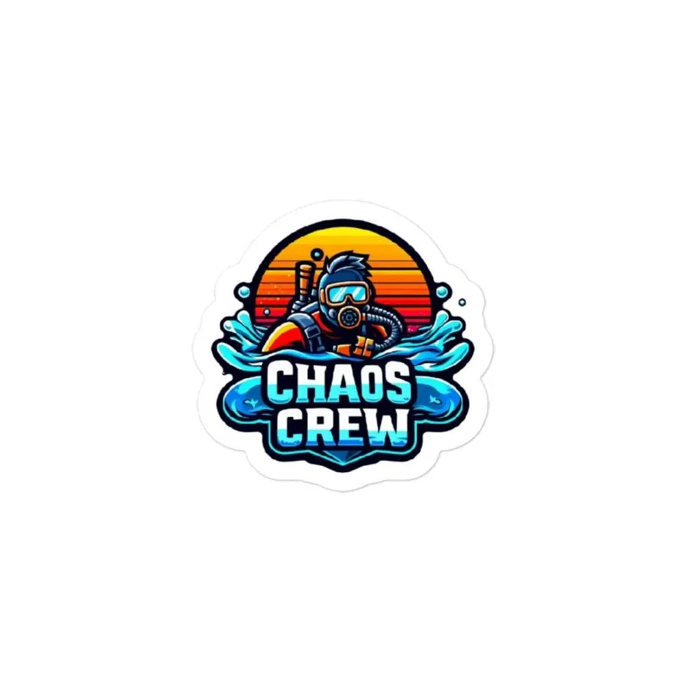Chaos Divers Crew Solo Diver Sticker *Designed by PoppeGraphix