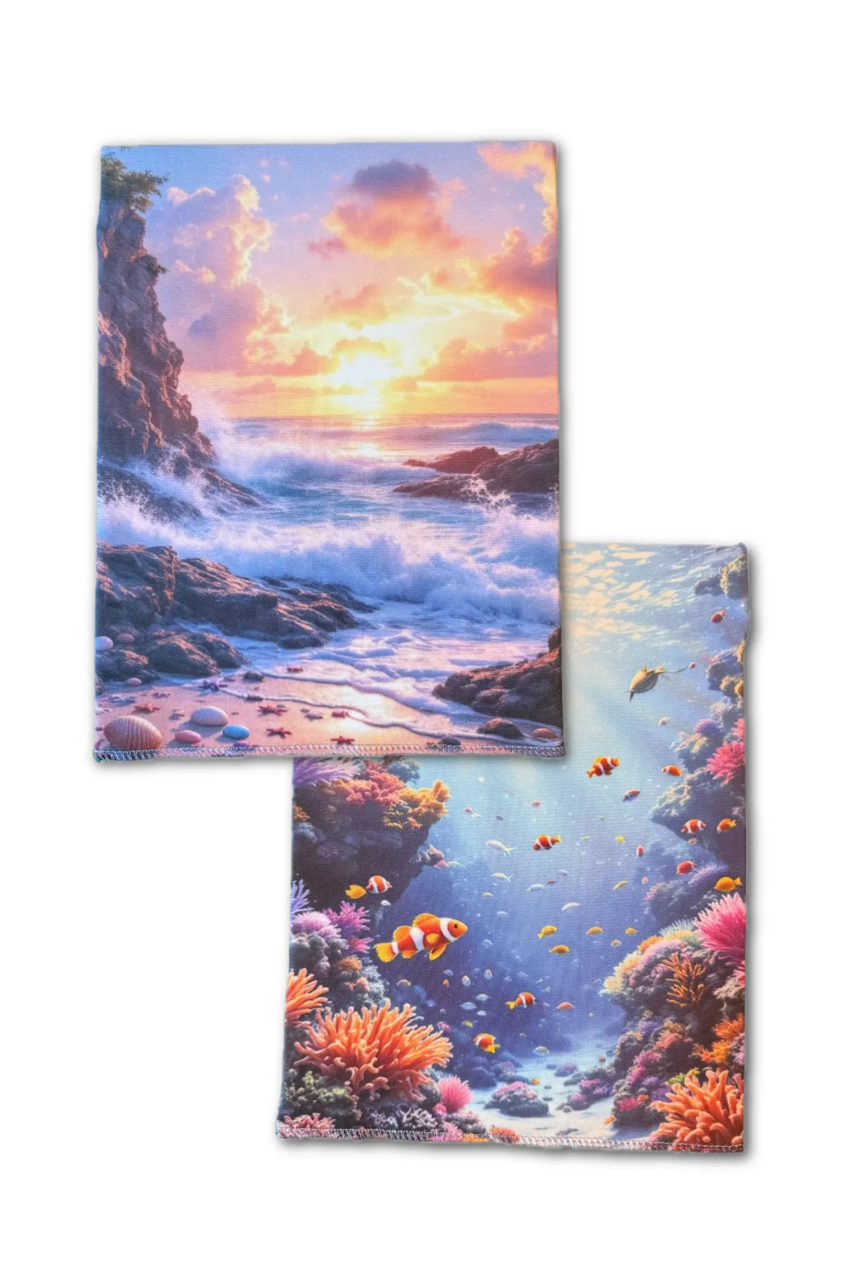 Sunset Shore & Under the Sea Double Sided Scene Sleeve™