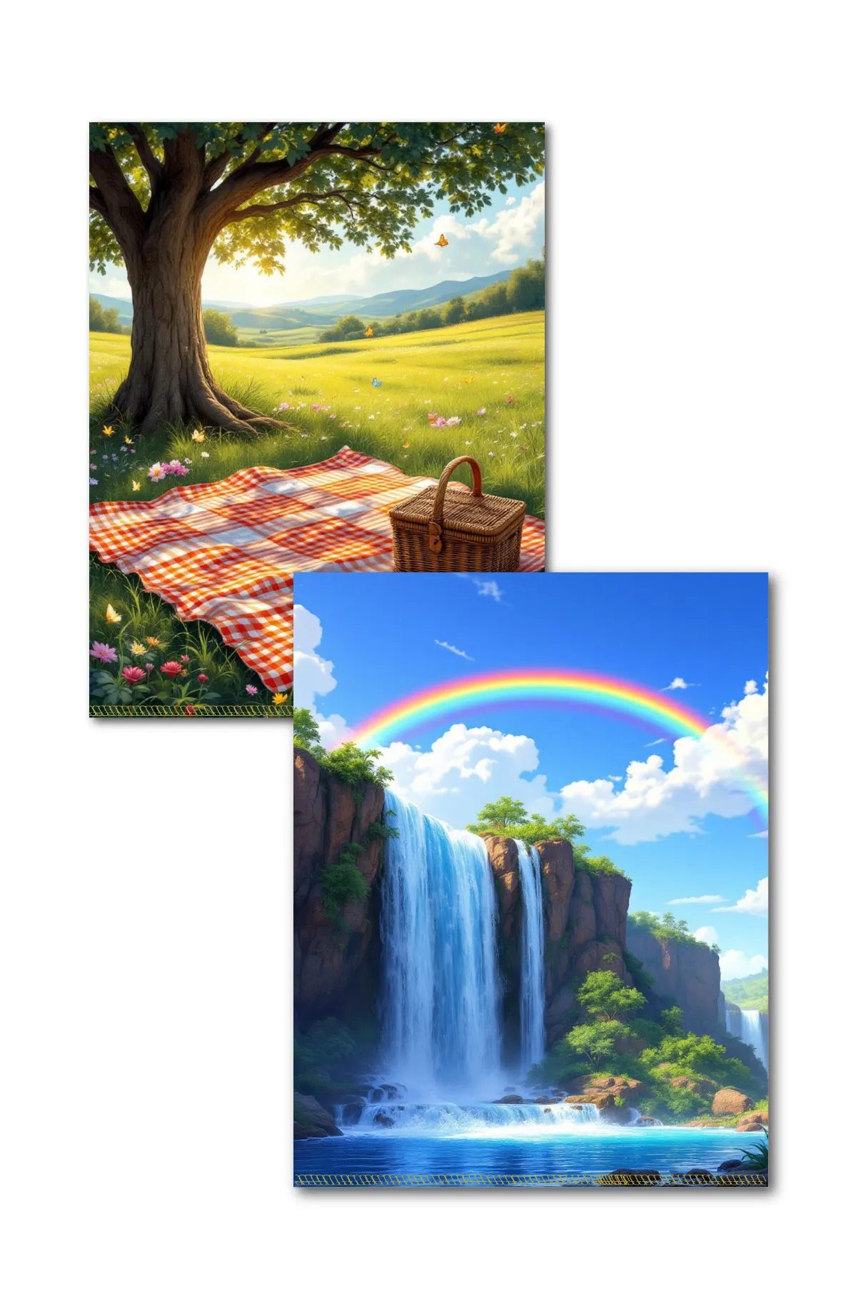 Waterfall and Picnic Double Sided Scene Sleeve™
