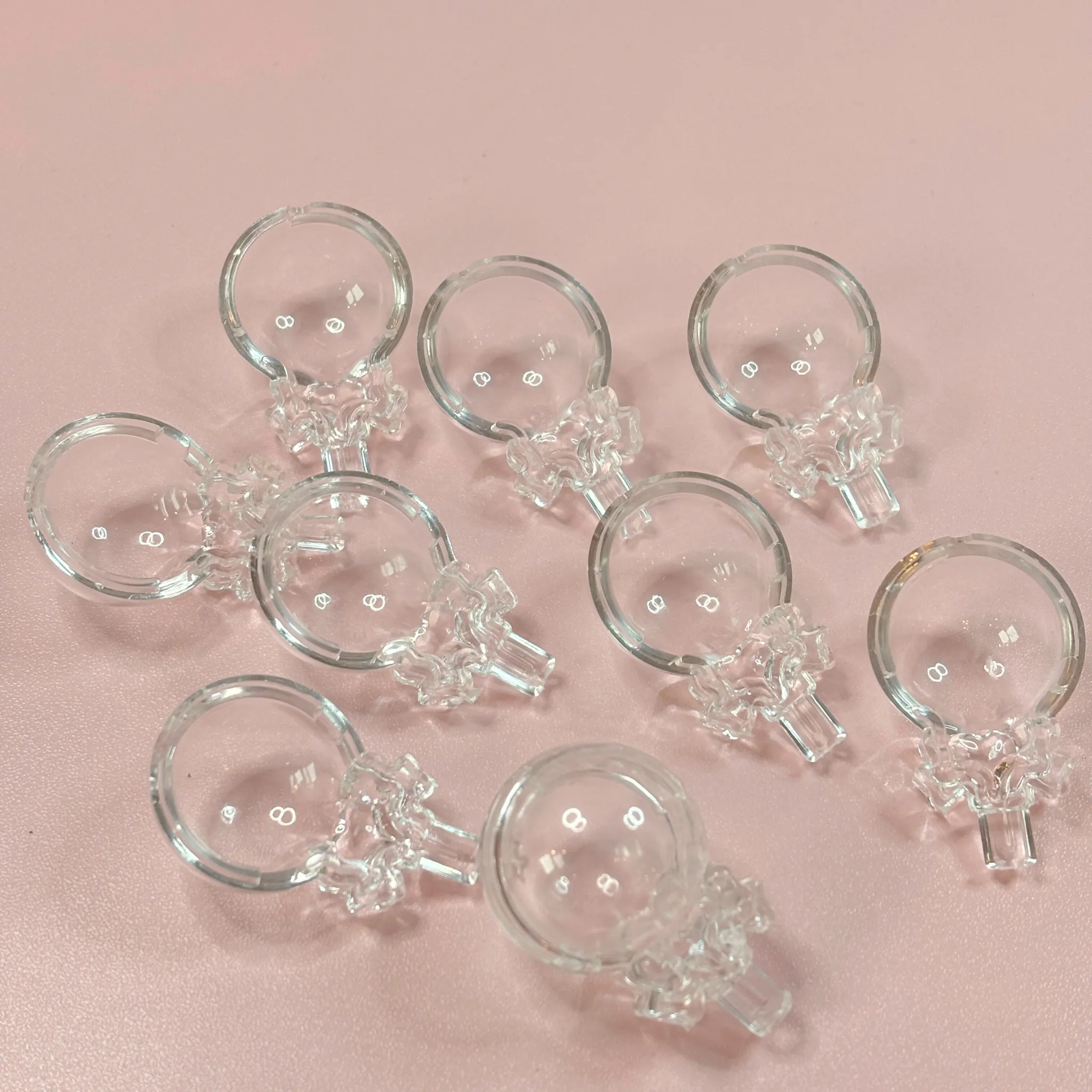Heart Lollipop Shaker Base Beads – 30mm (5-Piece Set)