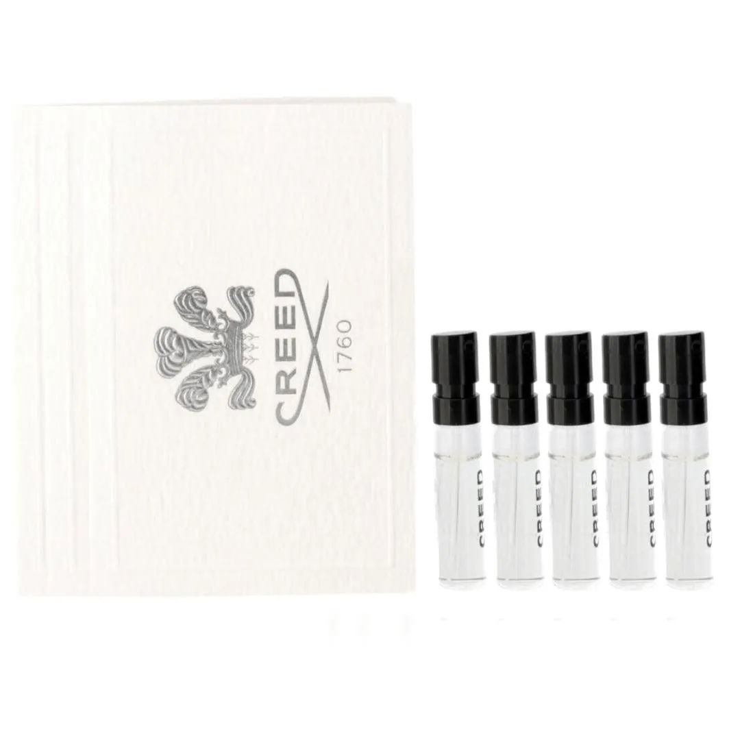 Creed Aventus for Men Eau de Parfum (EDP) – 5 Pack Mini/Sample Sprays – 0.05 oz (1.5 mL) Each (Total 0.25 oz / 7.5 mL) – Fruity Citrus Woody Scent