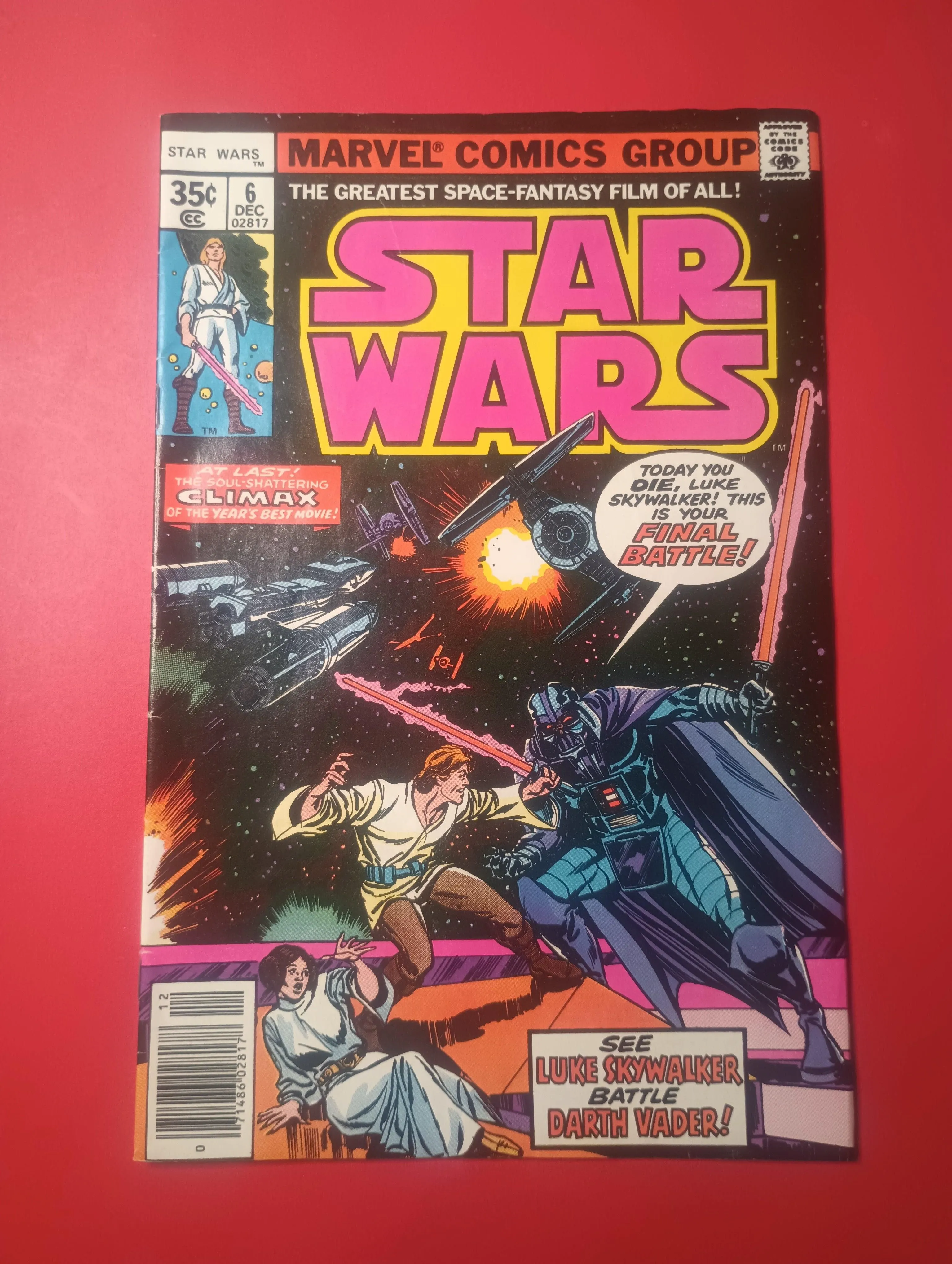 Star Wars #6  news stand edition  Marvel Comics 1977