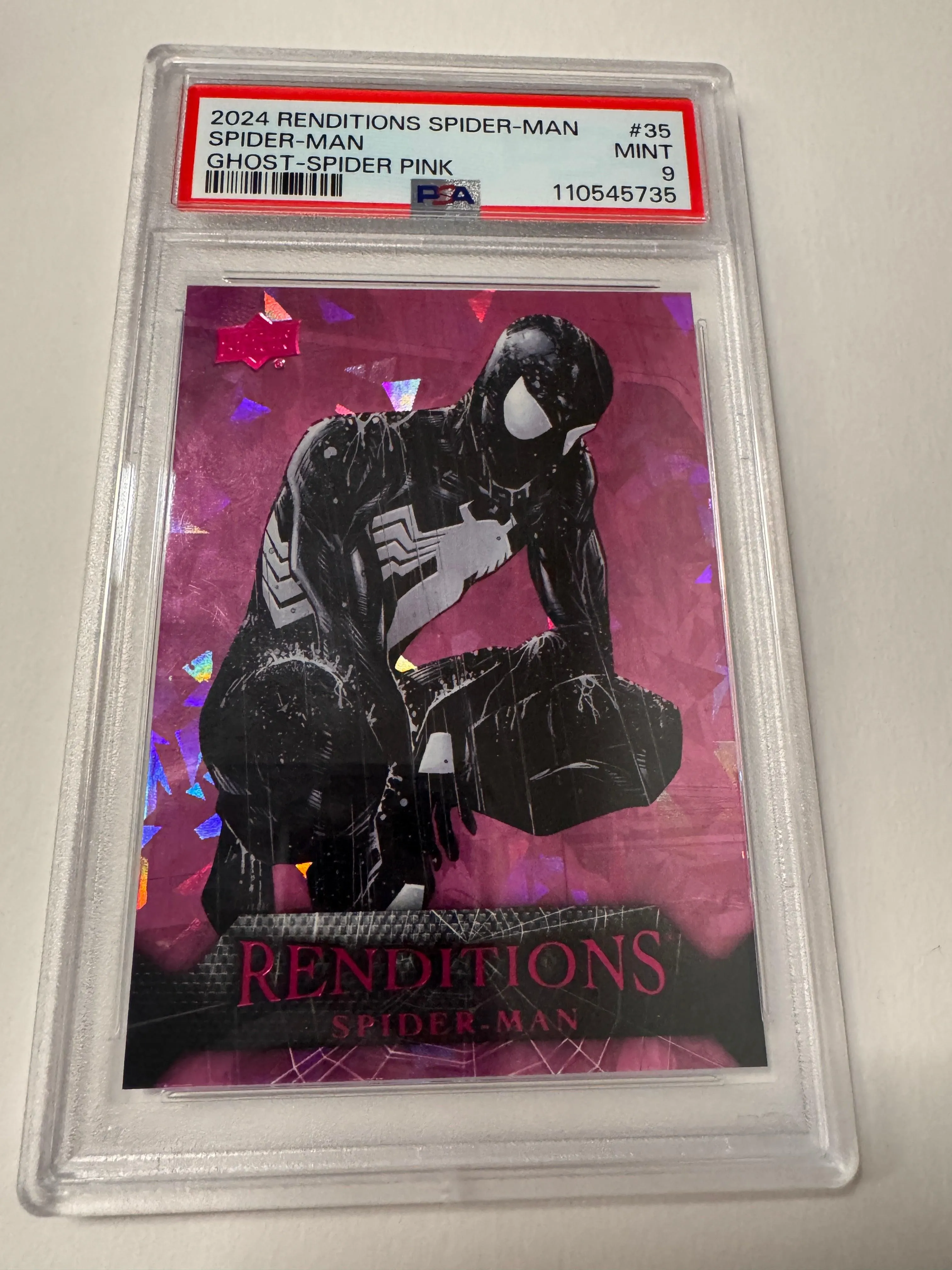 2024 Renditions Spider-Man, Ghost Spider Pink PSA Mint 9