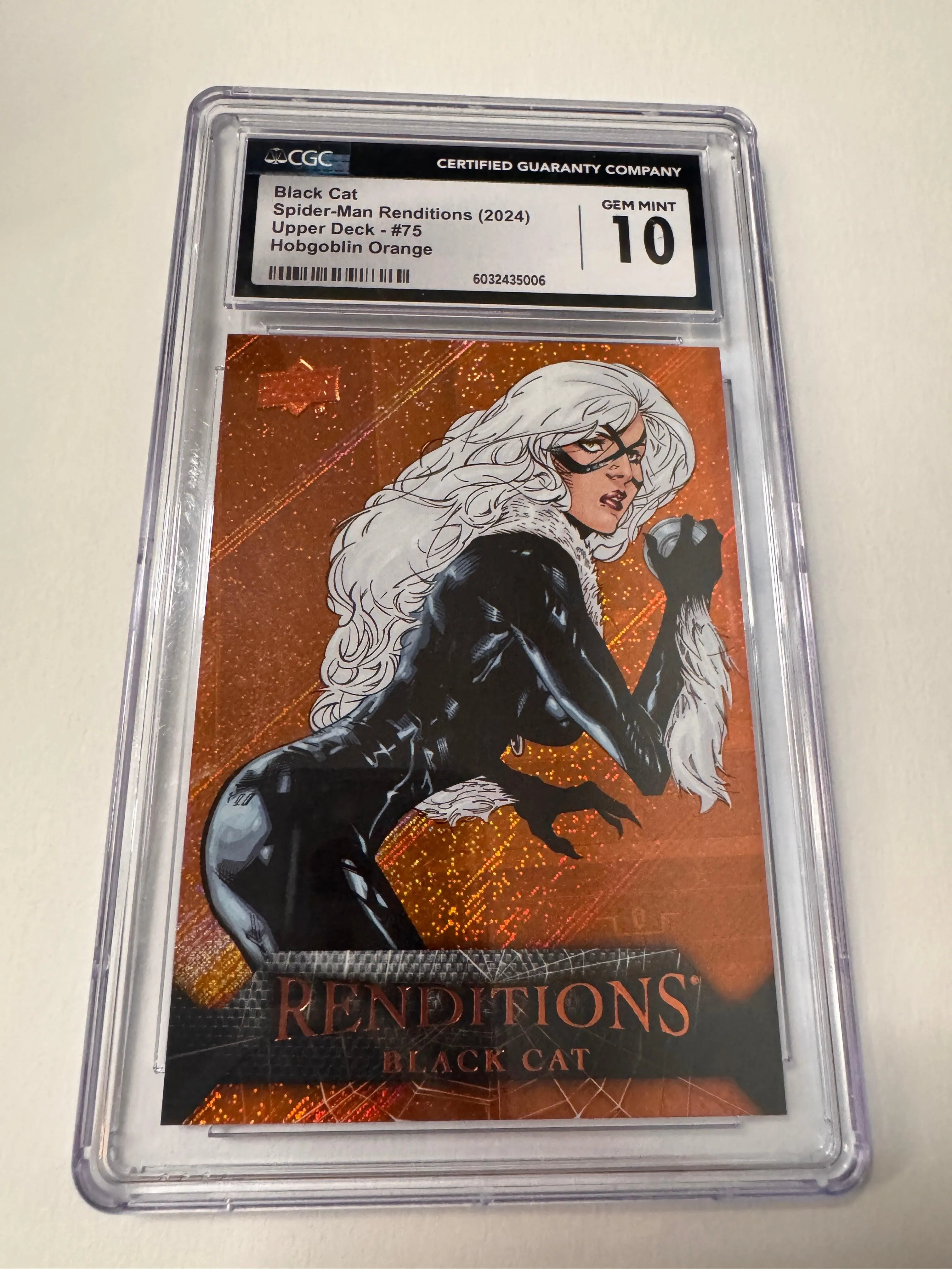 2024 Spider-Man Renditions Black Cat Hobgoblin Orange CGC Gem Mint 10