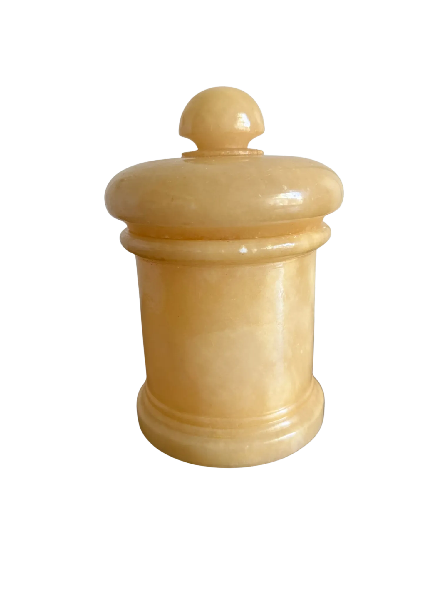 Tall Alabaster Canister