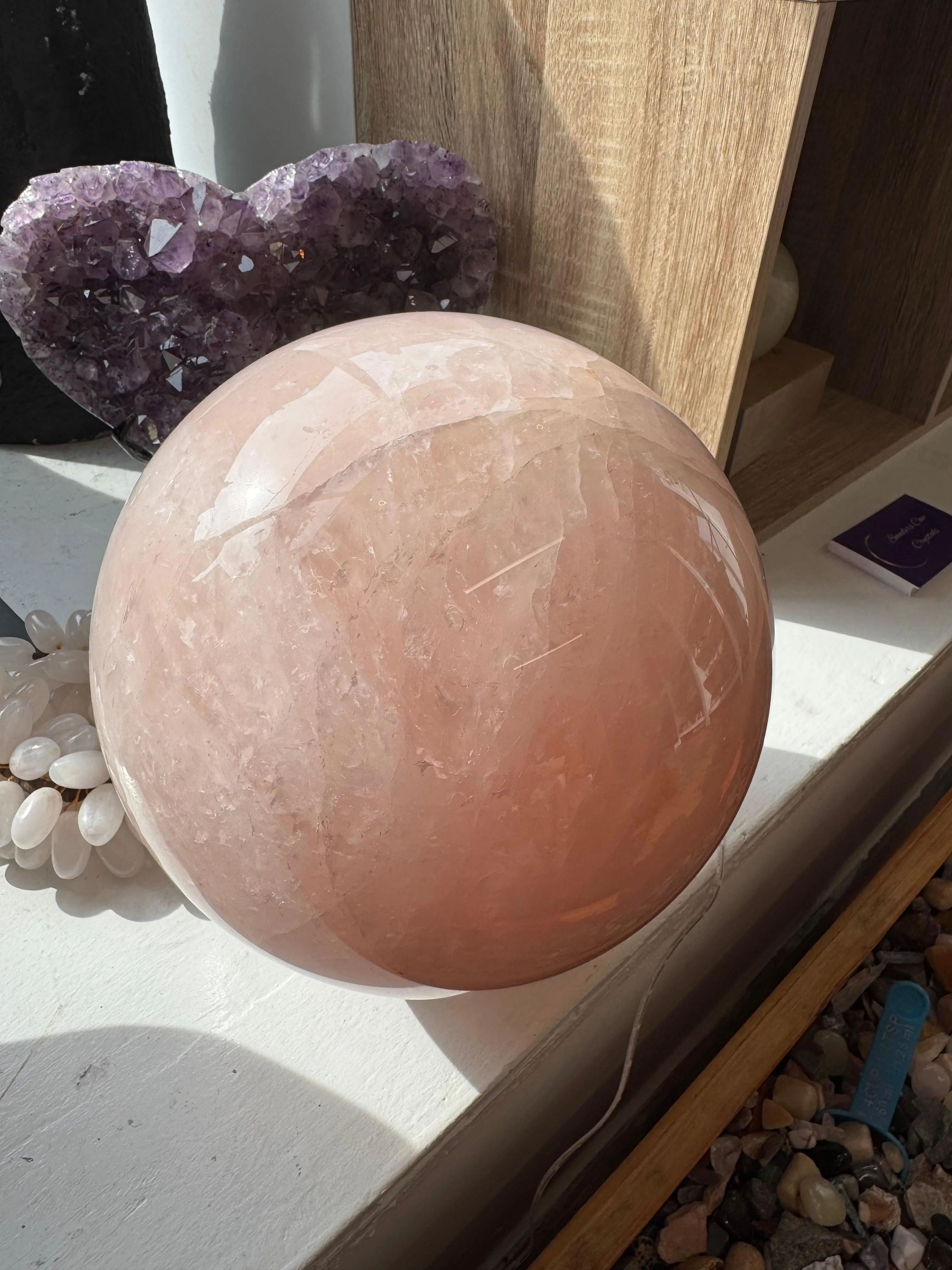14.4kg Large Rose Quartz sphere