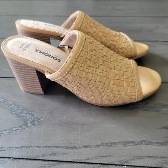 Product image for Sonoma shoes sandals slides heels 7.5 7 1/2