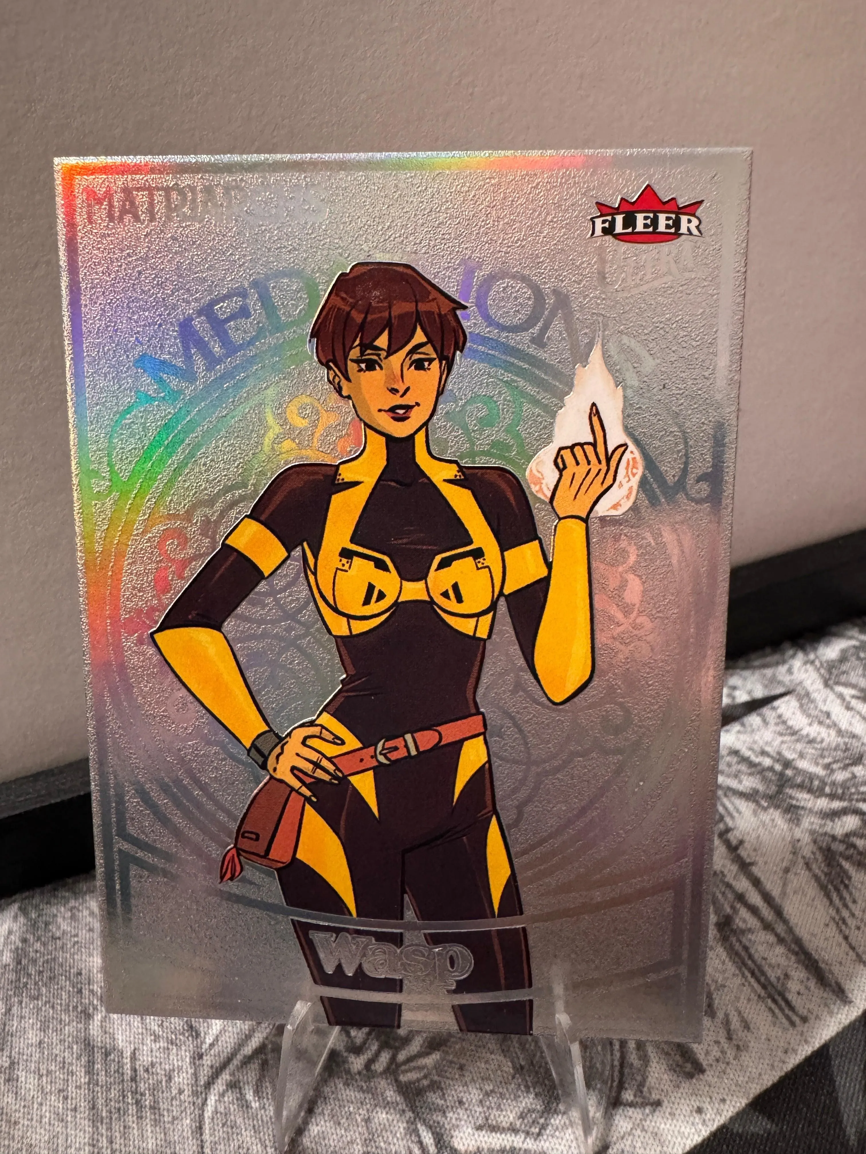 Wasp Medallion Platinum 26/100 Marvel Matriarchs Fleer Ultra