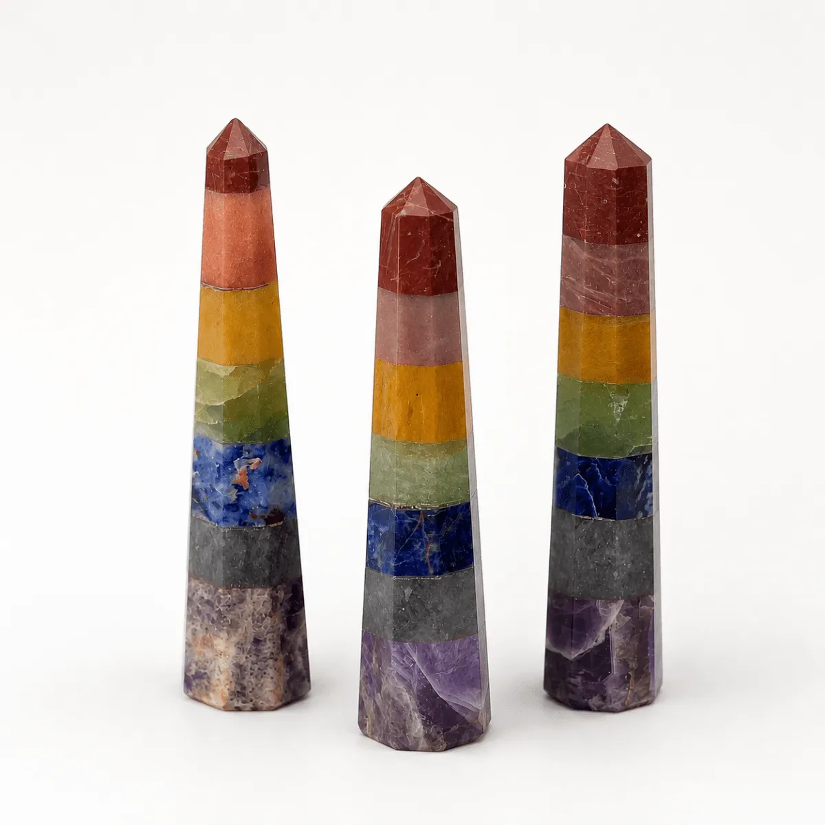 7 Stone Octagon Tower (Set of 2)