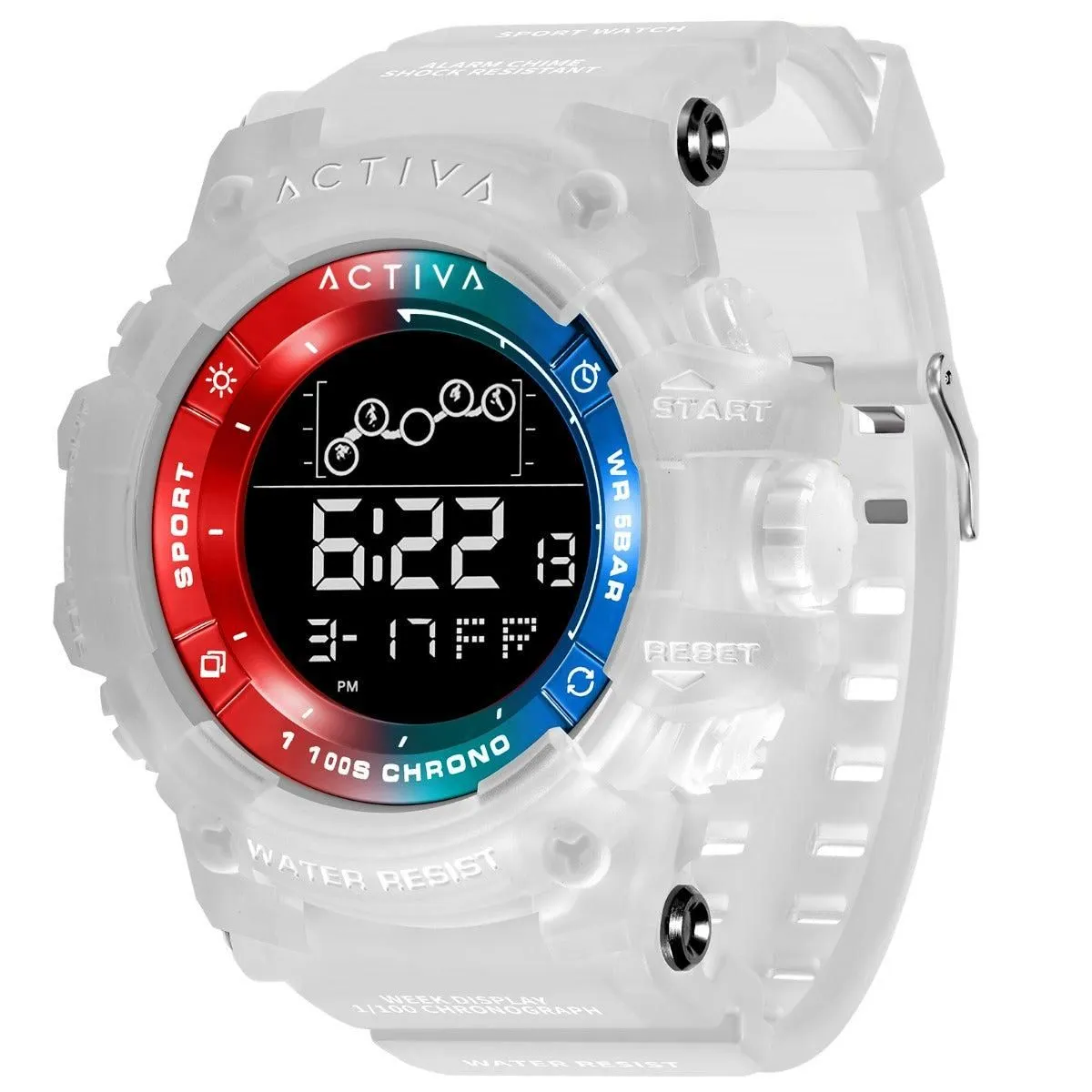 Activa Summit X Invicta Men's Digital Watch - 50mm. White (ACW8082-001)