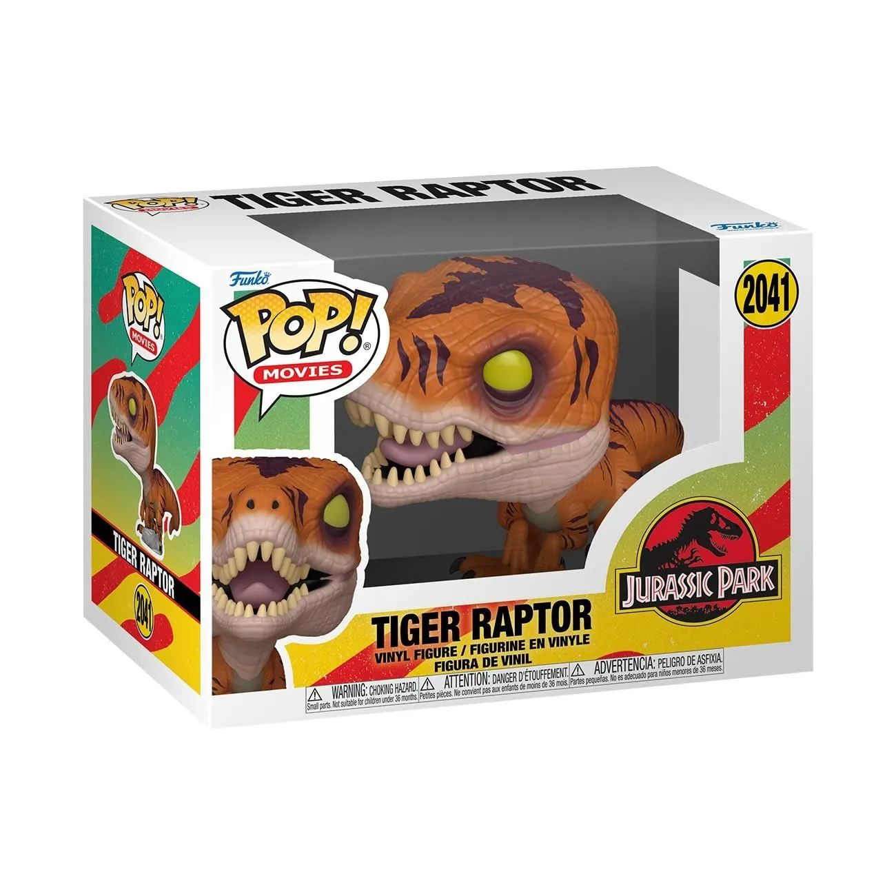Funko Jurassic Park Tiger Raptor - #2041 - Funko POP!