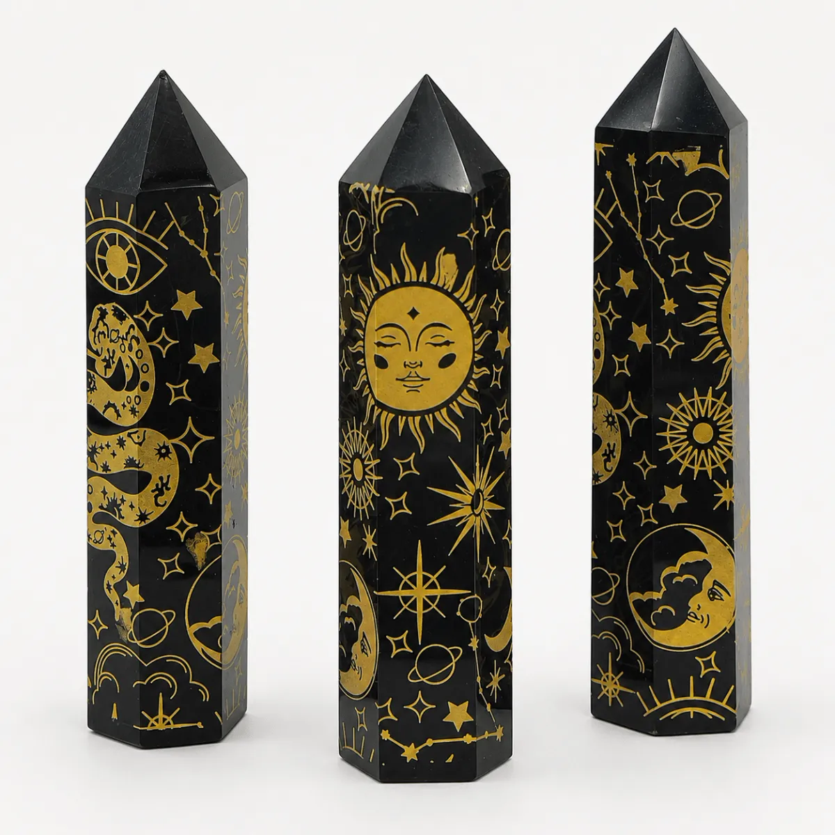 Black Obsidian Celestial Tower