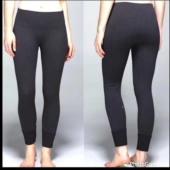 Product image for Lululemon Ebb to Street Pants Heathered Black 4 gray seamless