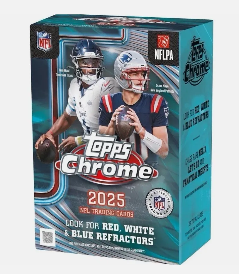 2025 Topps Chrome Football Blaster Box