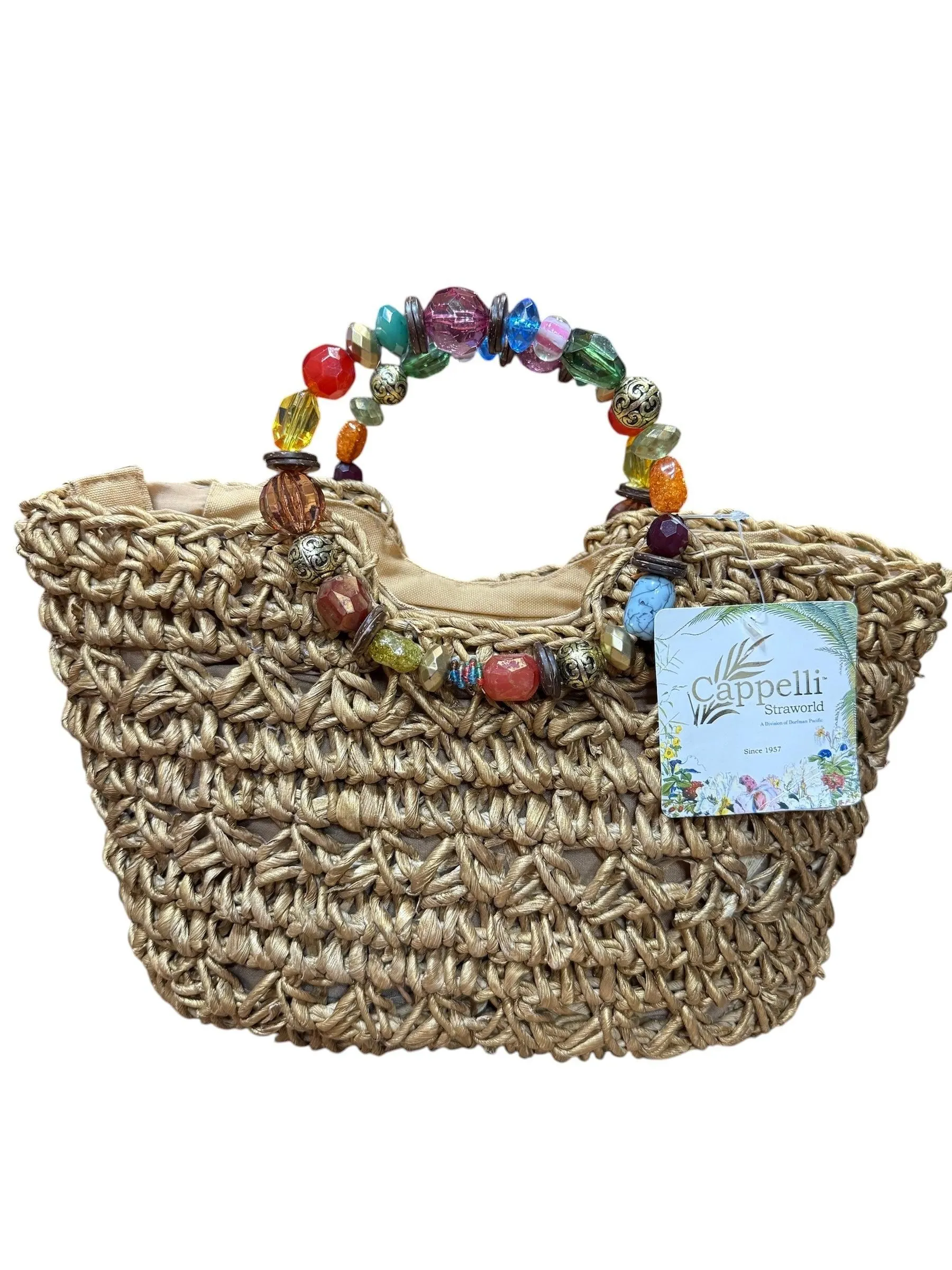 Cappelli Straworld Gemstone Handle Medium Purse
