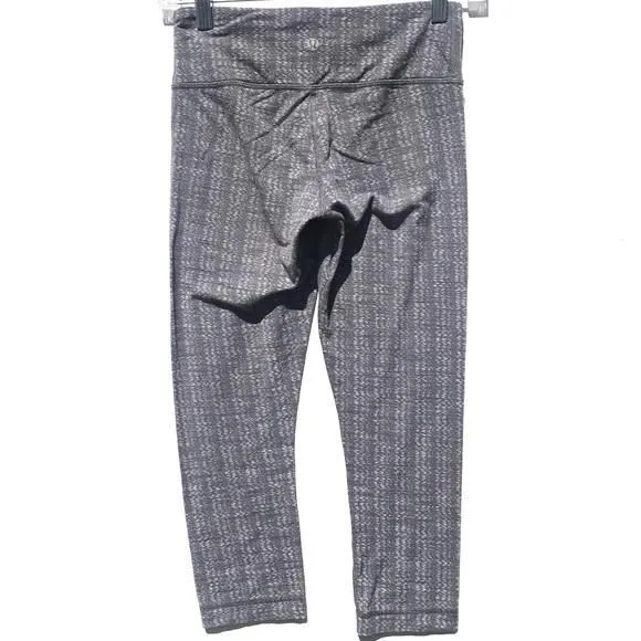 Product image for Lululemon gray Wunder under patterned crop pants 4