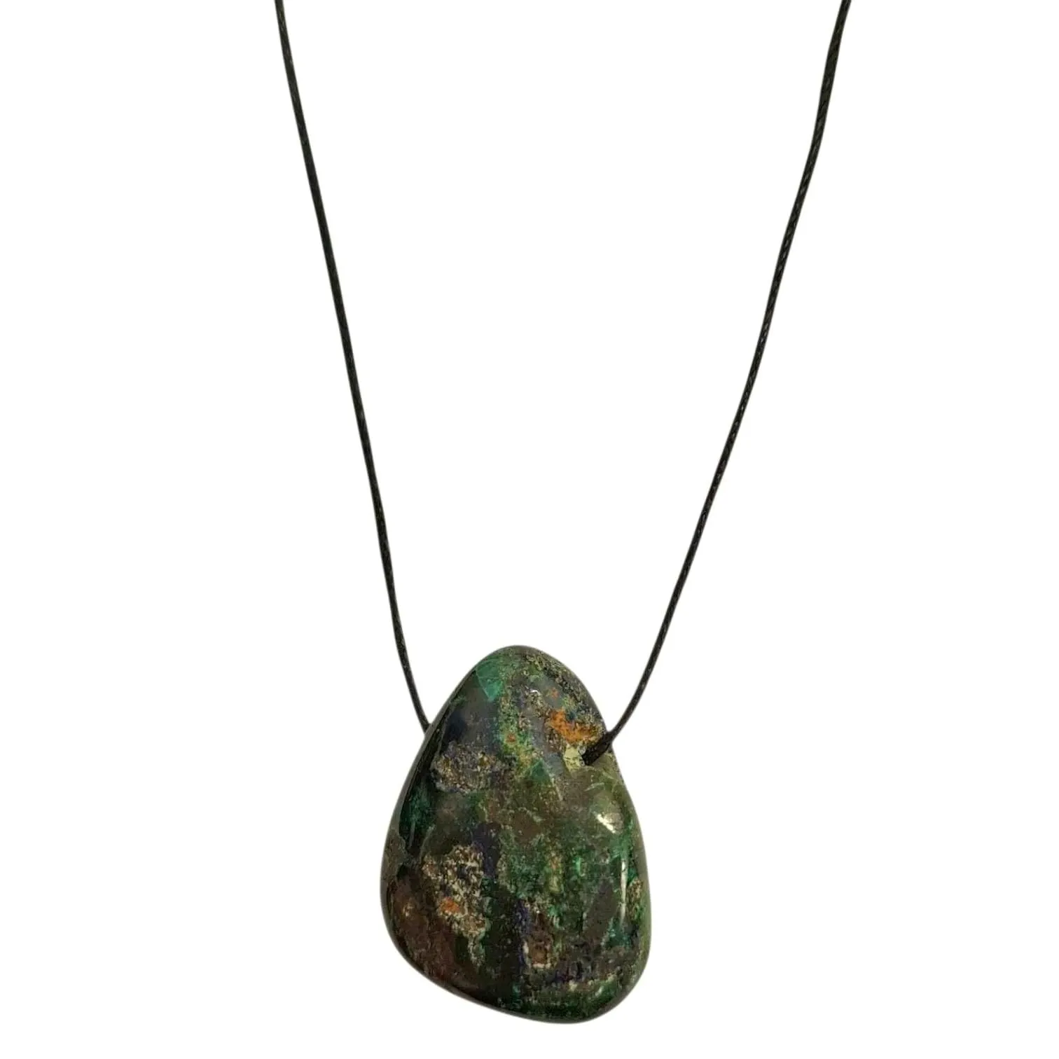 Azurite Drilled Tumble Stone