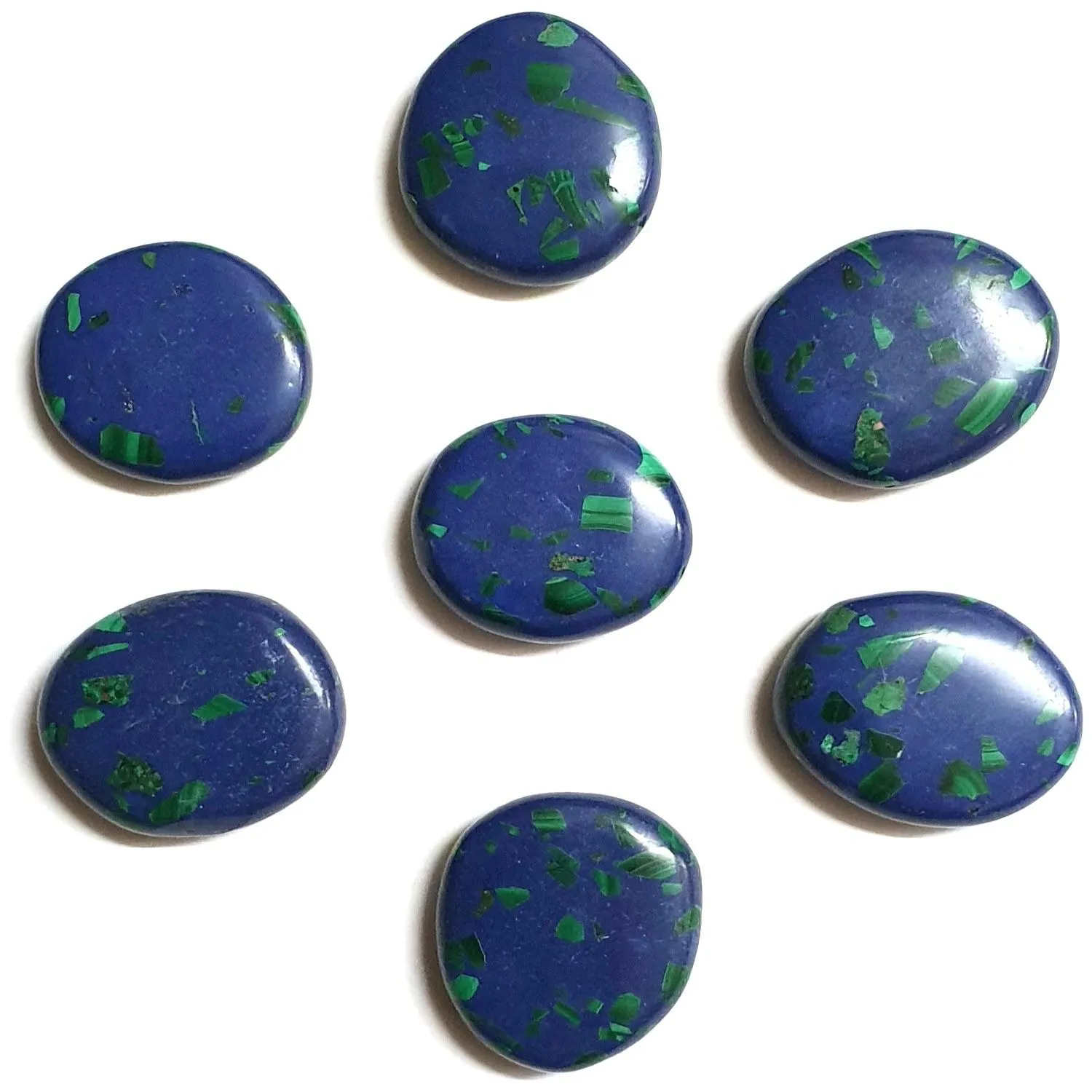 Azurite and Malachite Mini Oval