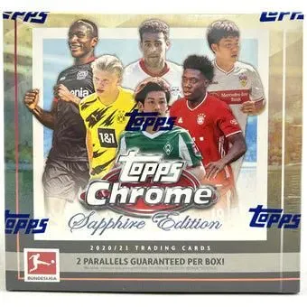 Sports - 2020-21 Topps Chrome Bundesliga Sapphire Edition Soccer Hobby Box