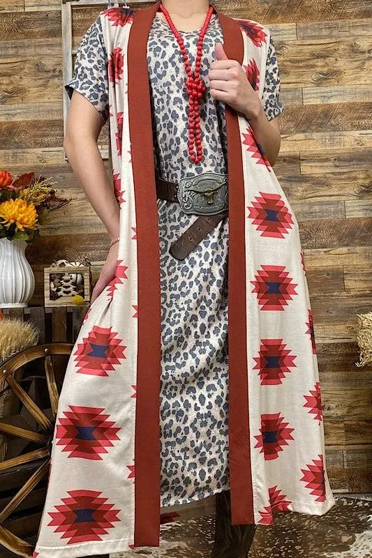 Gorgeous Aztec Printed Duster