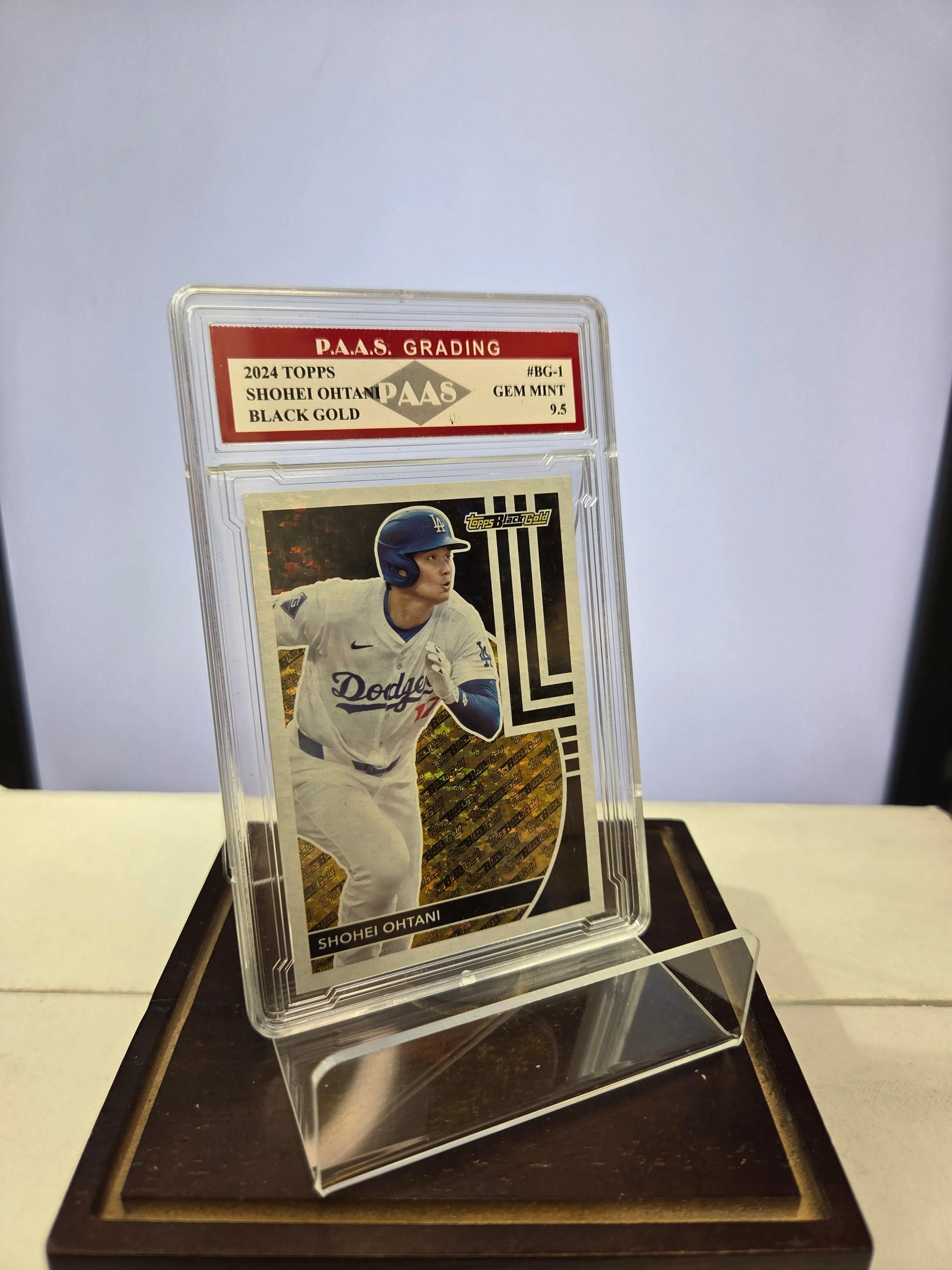 2024 Topps Black Gold Shohei Ohtani BG-1 Graded 9.5
