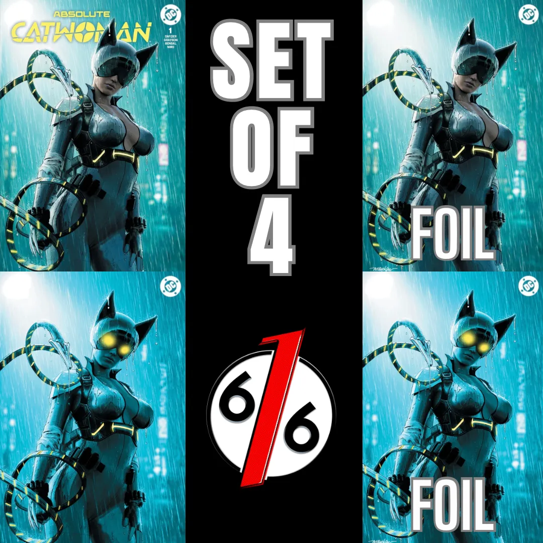 ABSOLUTE CATWOMAN #1 MIKE MAYHEW 616 COMICS Trade Dress & Virgin & FOIL Variant ABCD Set LTD 1000