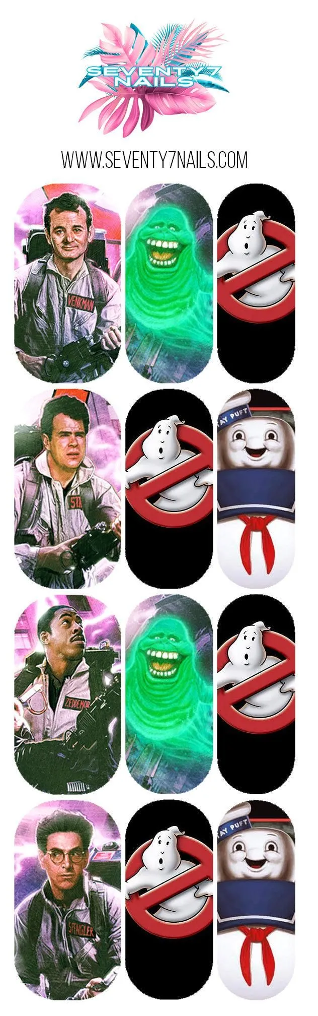 Waterslide Nail Decals - Ghostbusters