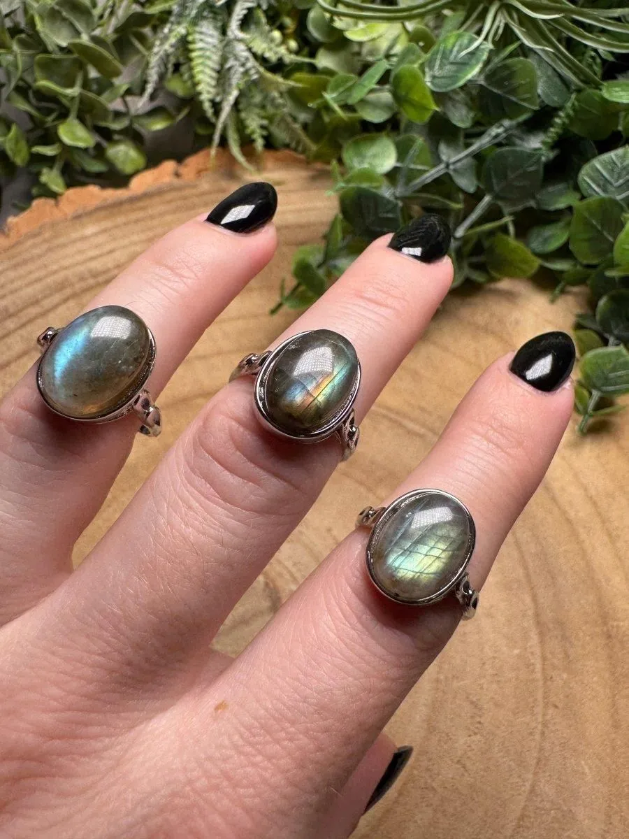 Labradorite Ring Adjustable