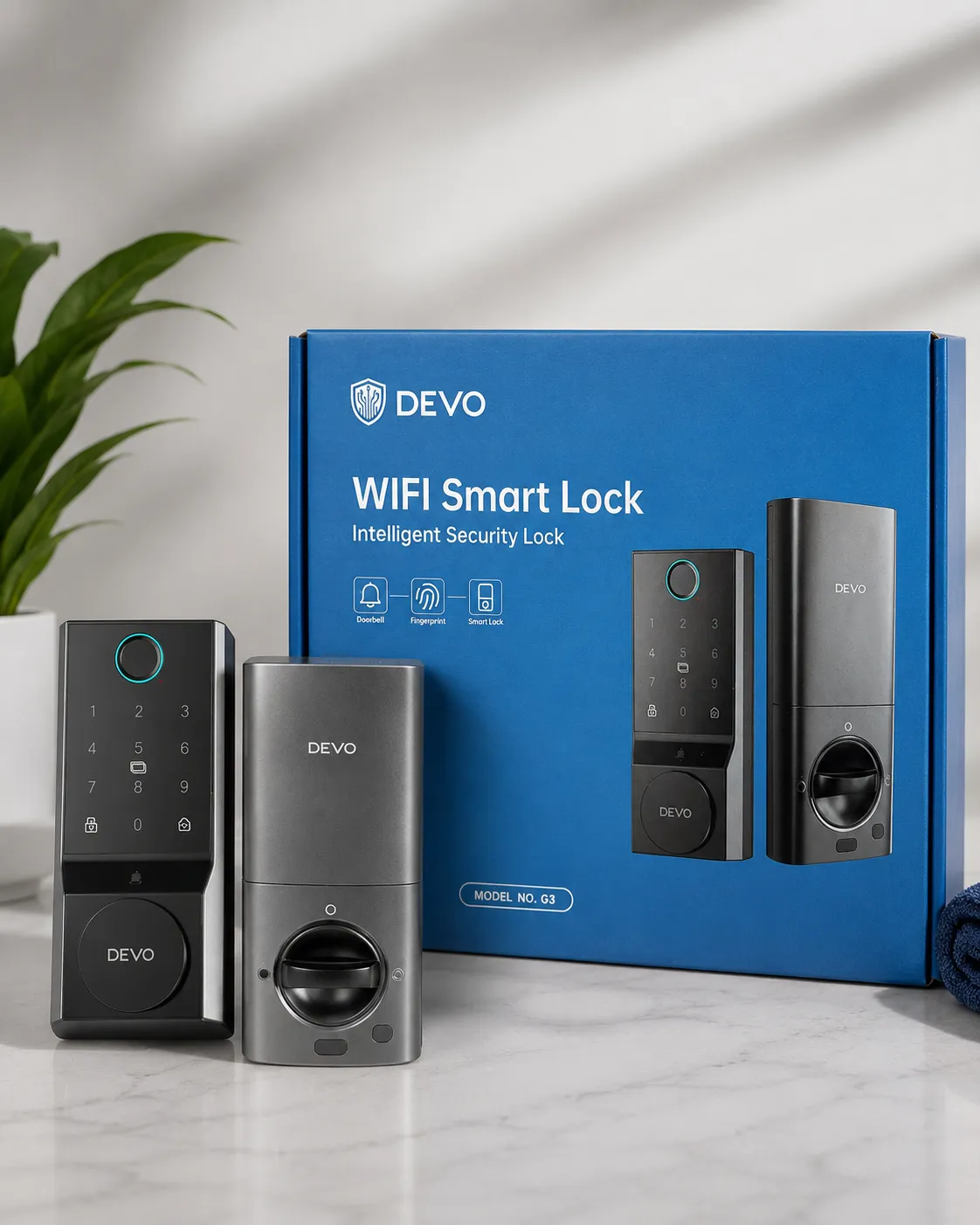 DEVO WiFi Smart Lock – Intelligent Security Lock (Model G3)