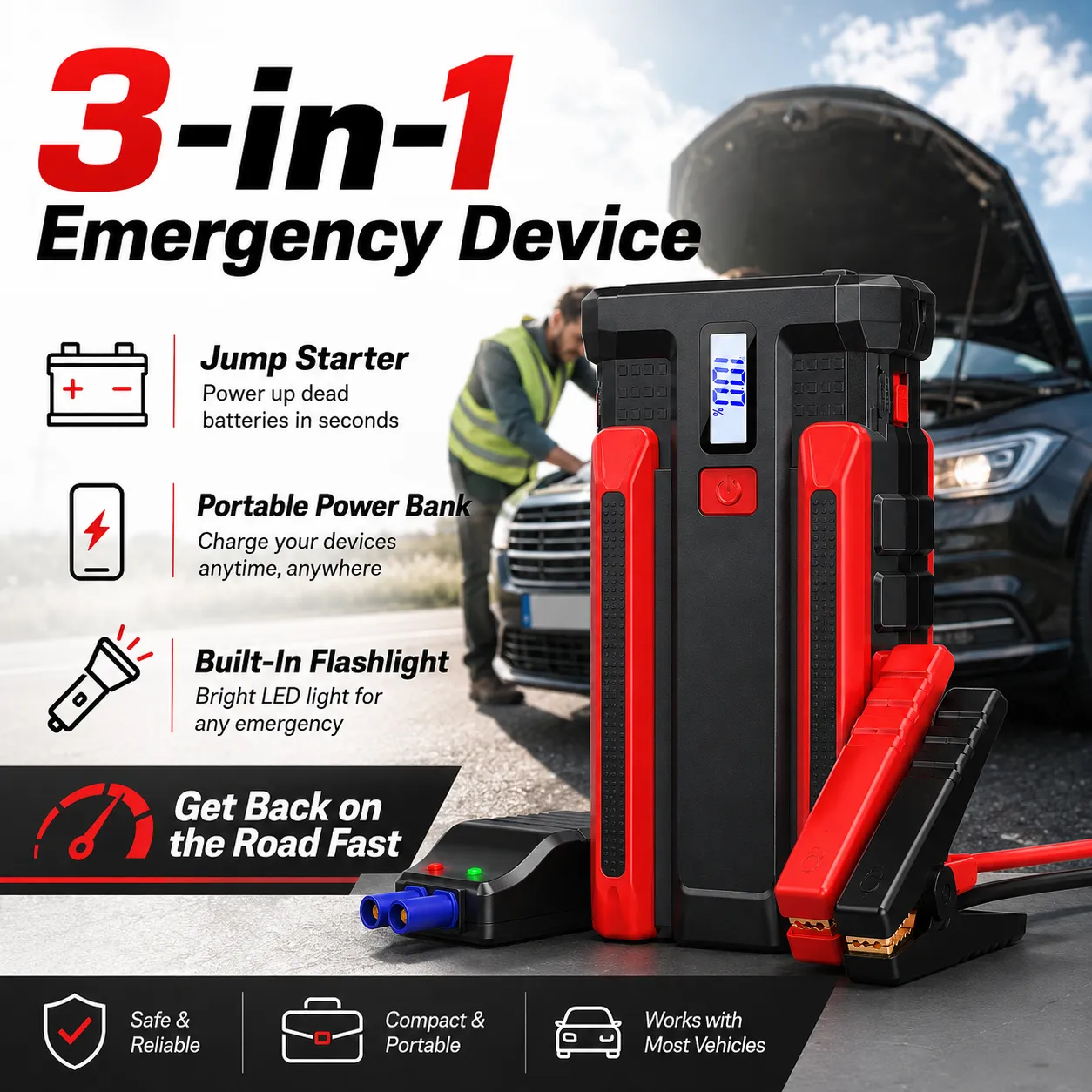 Portable Car Jump Starter