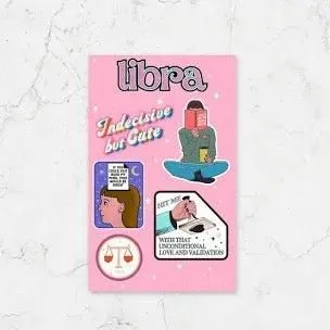 Astrology Sticker Sheet - Libra (September 23 – October 22)