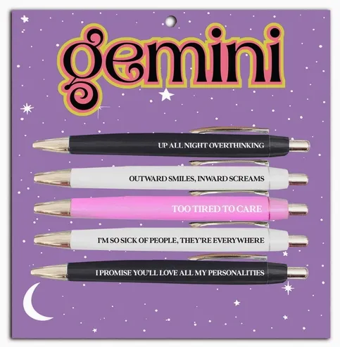 Astrology Pen Set - Gemini (May 21 – June 20)
