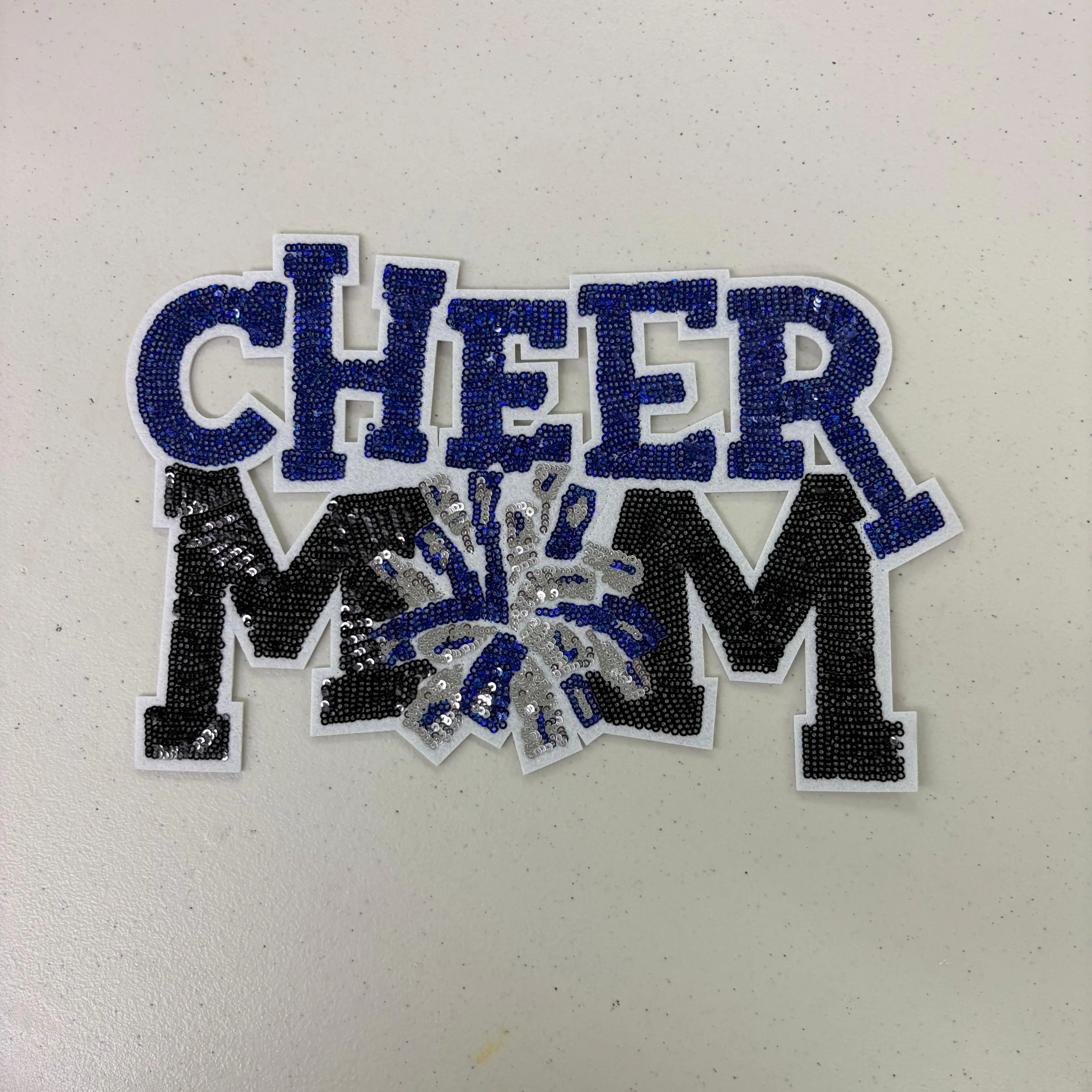 ROYAL Sequin Cheer Mom Shirt Patch