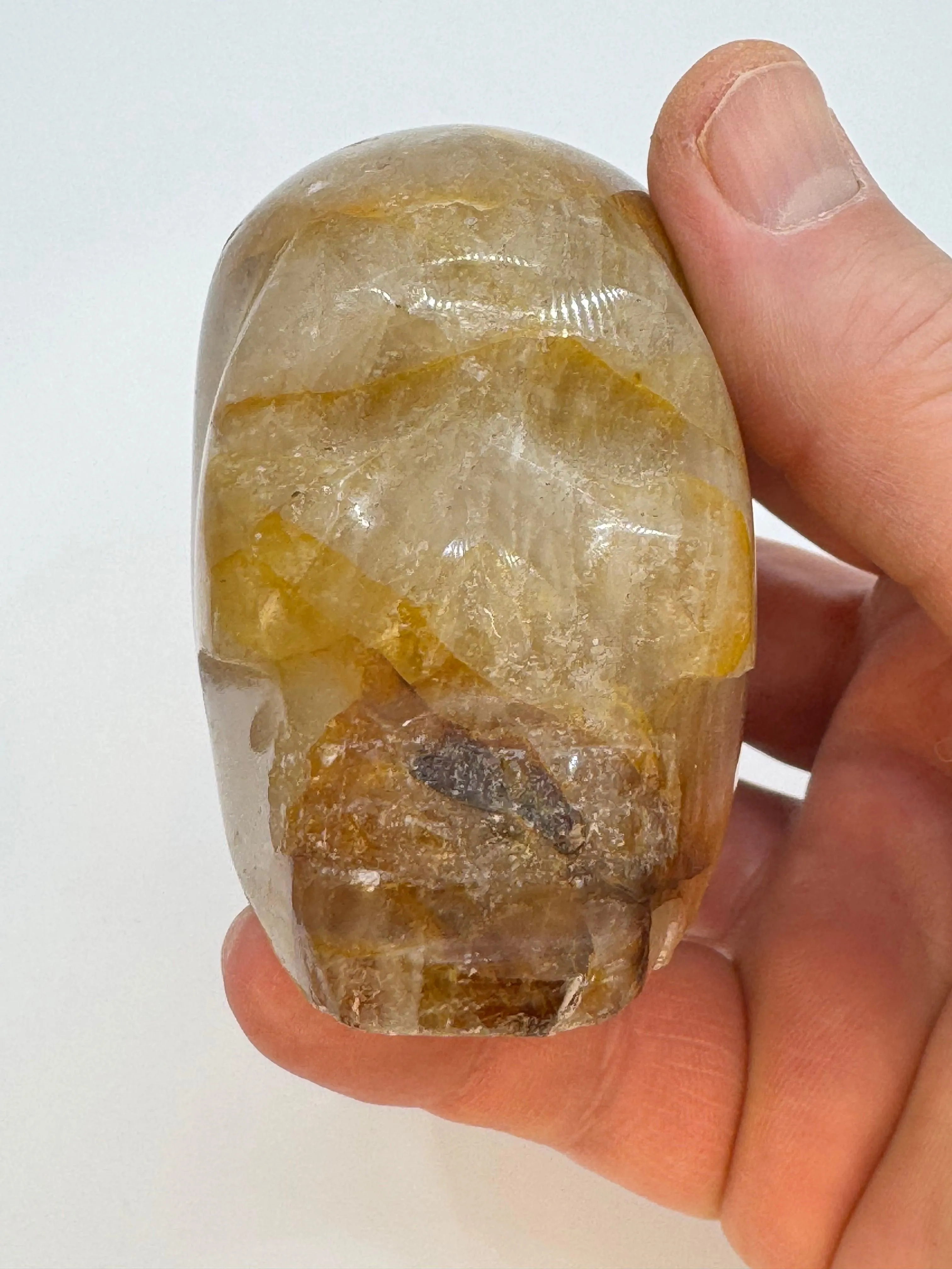 Fire quartz skull