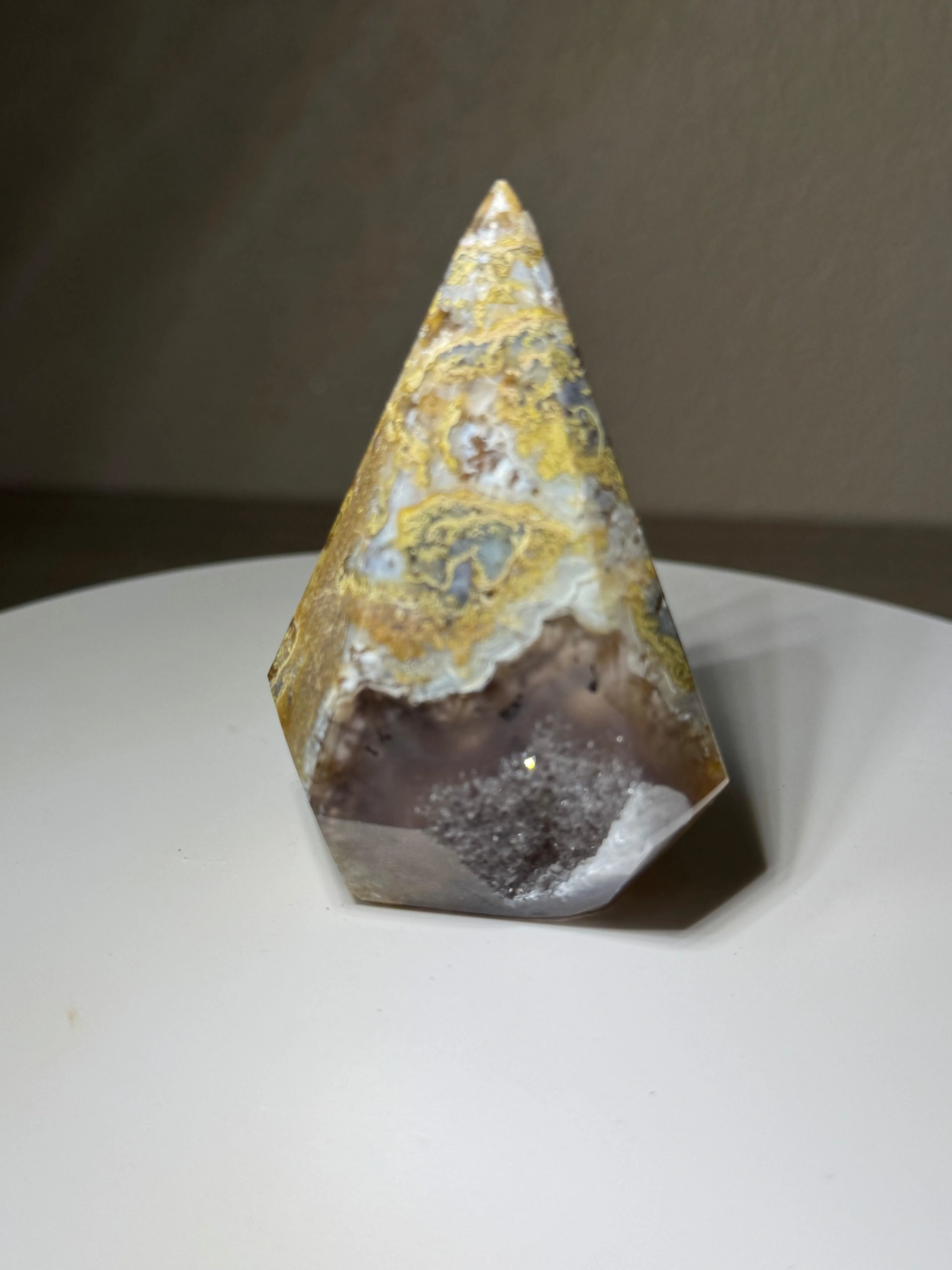 Brazilian Druzy Agate, Diamond Shaped