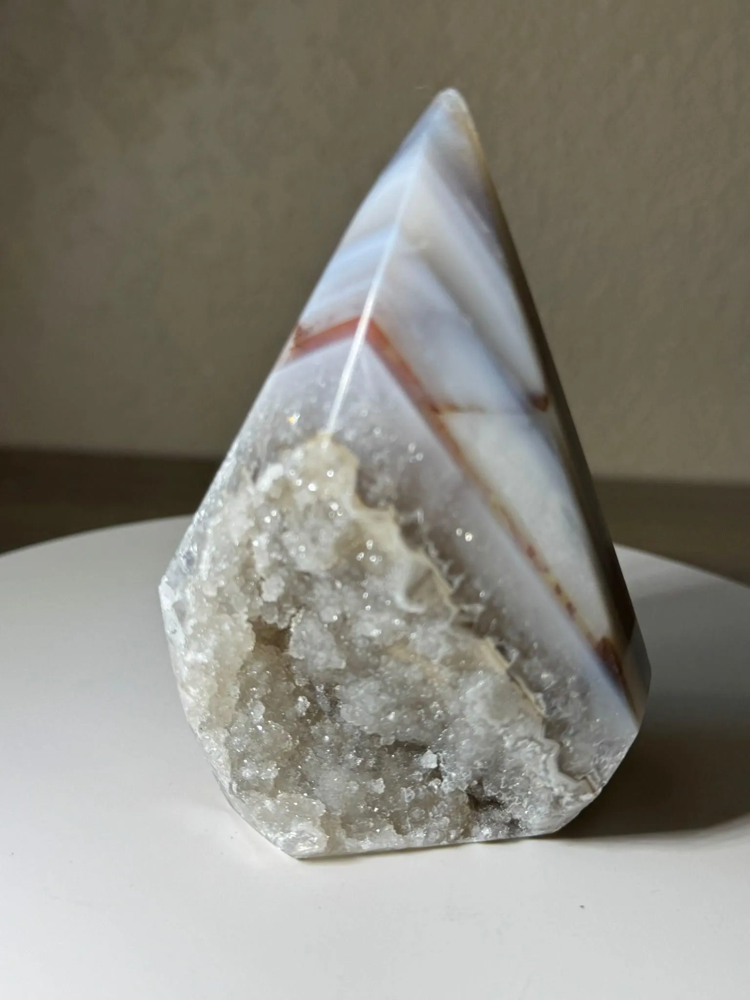 Brazilian Druzy Agate, Diamond Shaped